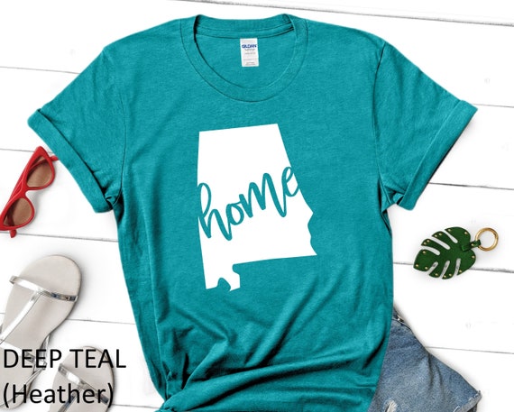 Alabama Home Shirt ,  Unisex Fit Tee , State Pride  ,Alabama State T-shirt , Graphic Tee ,Sweet Home Alabama ,Alabama State Shirt Gift