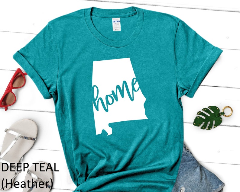 Alabama Home Shirt , Unisex Fit Tee , State Pride ,Alabama State T-shirt , Graphic Tee ,Sweet Home Alabama ,Alabama State Shirt Gift image 1