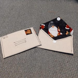 Enveloppe pour carte-cadeau - Noël - Mini portefeuille rustique