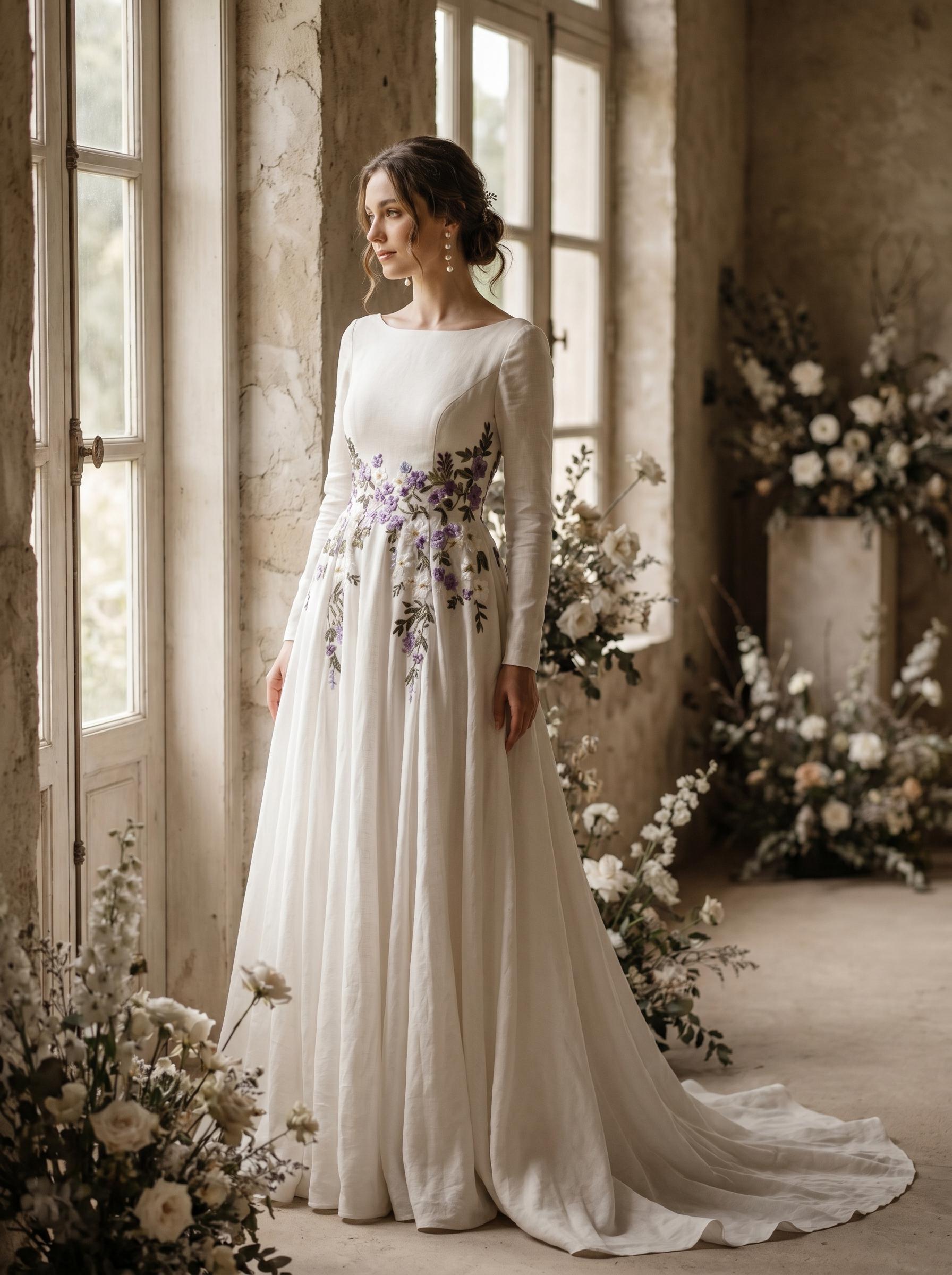 boho wedding dress etsy Bridal Gown Model-6 Hannah Brown - Wikipedia Color:M-Dark Green this gown is lined