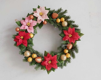 Quilling julkrans: Personlig tropisk blompapperskonst