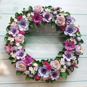 FRAMEABLE QUILLING ART, paper flowers wall decor, personalized door wreath, Quilling Art Wall Decor Framed Paper Craft Wall hanging art