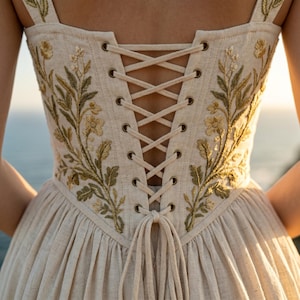 Boho Corset Wedding Dress - Etsy