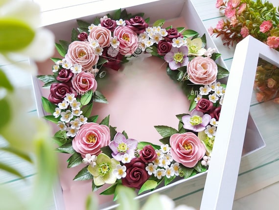 楽天市場】リース 玄関 夏の通販 フローラルドアリース 玄関ドア用春夏