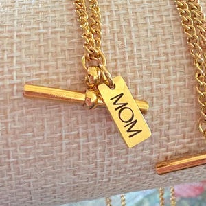 T bar pendant necklace,T bar necklace 18k gold plated,T bar necklace stainless steel,T bar necklace gold,T bar necklace charms, OT necklace