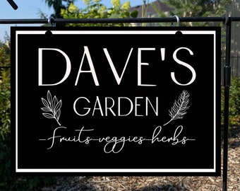 Personalized garden sign,Garden sign metal,Personalized gift for dad,Garden sign personalized metal,Dads garden sign,Garden sign hanging