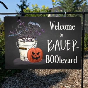 Personalized Halloween sign, Halloween porch decor, Halloween porch decorations, Outdoor Halloween sign, Personalized Halloween decor,