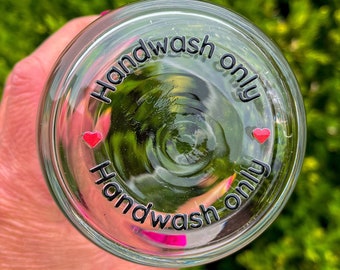 10, 20 or 50 pcs hand wash only UV DTF stickers for handmade glasses by the sheet, no heat needed, ready to ship, cup care stickers