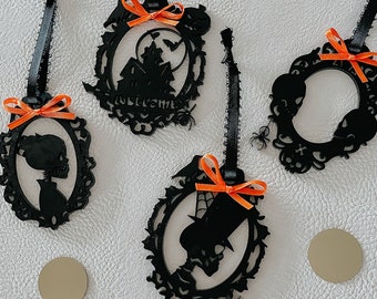 Halloween ornaments for tree, Halloween ornaments set, Halloween tree ornaments, Halloween tree decor, Vintage style Halloween ornaments