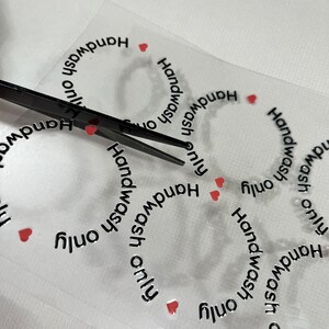 10, 20 or 50 pcs hand wash only UV DTF stickers for handmade glasses by the sheet, no heat needed, ready to ship, cup care stickers image 10