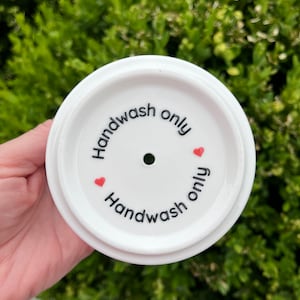 10, 20 or 50 pcs hand wash only UV DTF stickers for handmade glasses by the sheet, no heat needed, ready to ship, cup care stickers image 3