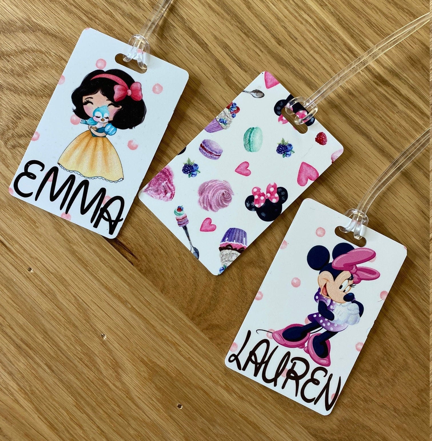Minnie Mouse luggage tag Disney luggage tag Disney Minnie Etsy