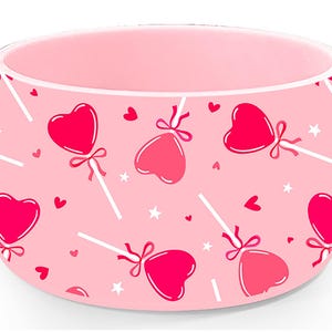 Siliconen laars met roze hartlolly, roze valentijnsbeker bodem, siliconen laars voor feestdagen, past op 20 oz 30 oz 40 oz waterfles en beker