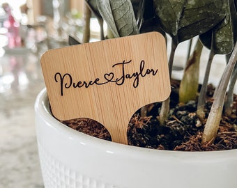 Personalized plant stake,Personalized plant pick,Custom plant tag,Garden stake,garden stakes decorative,Personalized housewarming gift