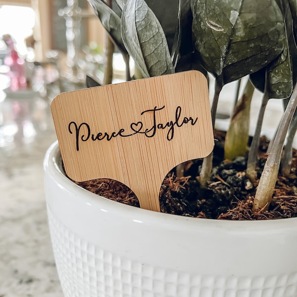 Personalized plant stake,Personalized plant pick,Custom plant tag,Garden stake,garden stakes decorative,Personalized housewarming gift