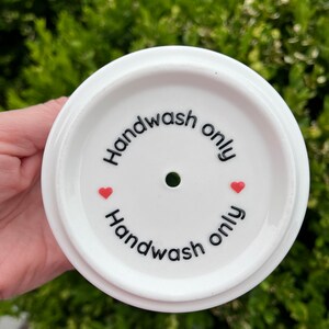 10, 20 or 50 pcs hand wash only UV DTF stickers for handmade glasses by the sheet, no heat needed, ready to ship, cup care stickers image 8