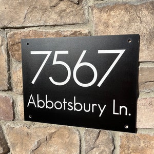 Modern address sign,Address number sign,House number sign,House number sign for yard,Address sign for house,House number plaque,Address sign