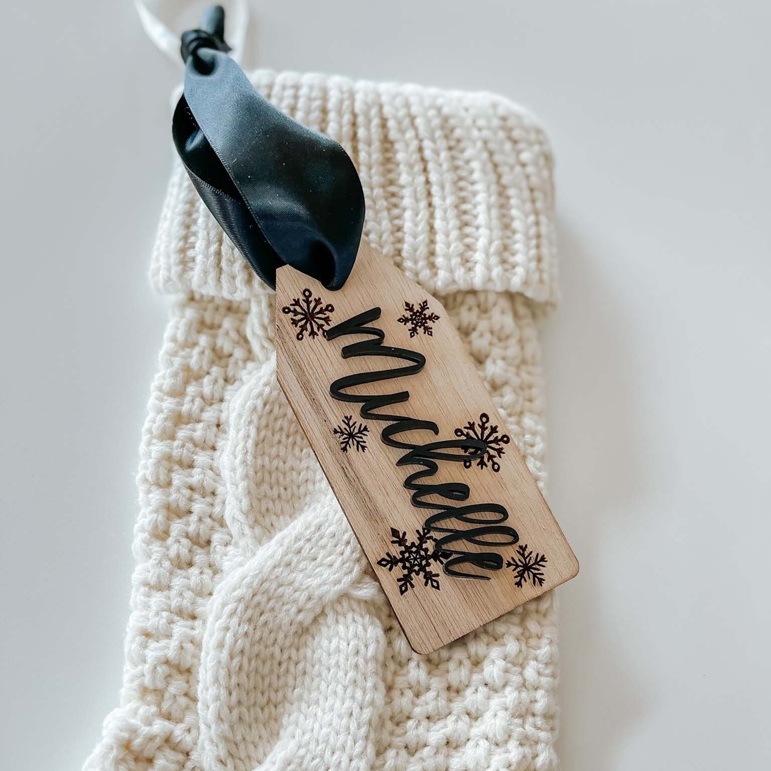 Stocking Labels Removable Stocking Tags Personalized, Stocking Name Tags, 3d Stocking Tags ...