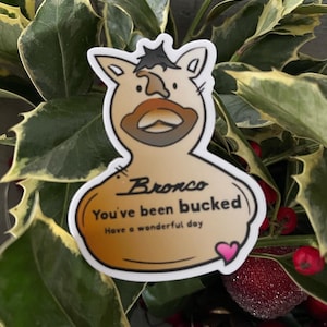 Bronco You&#39;ve been Bucking Bucking Vinyl Sticker