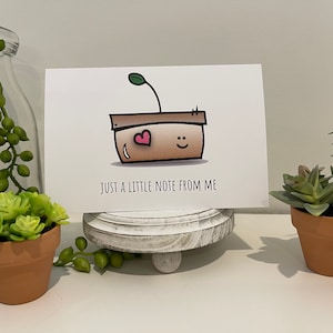 Just a little Note from me - plant succulent card