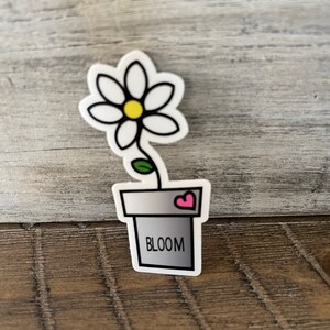 Niedliche kleine Blumen Farn Pflanze Vinyl Sticker,