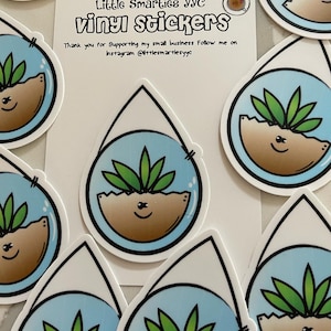 Süßer kleiner Sukkulenten Pflanzensticker Vinyl Aufkleber Pflanzensticker Witzige Pflanzensticker Witzige Pflanzensticker