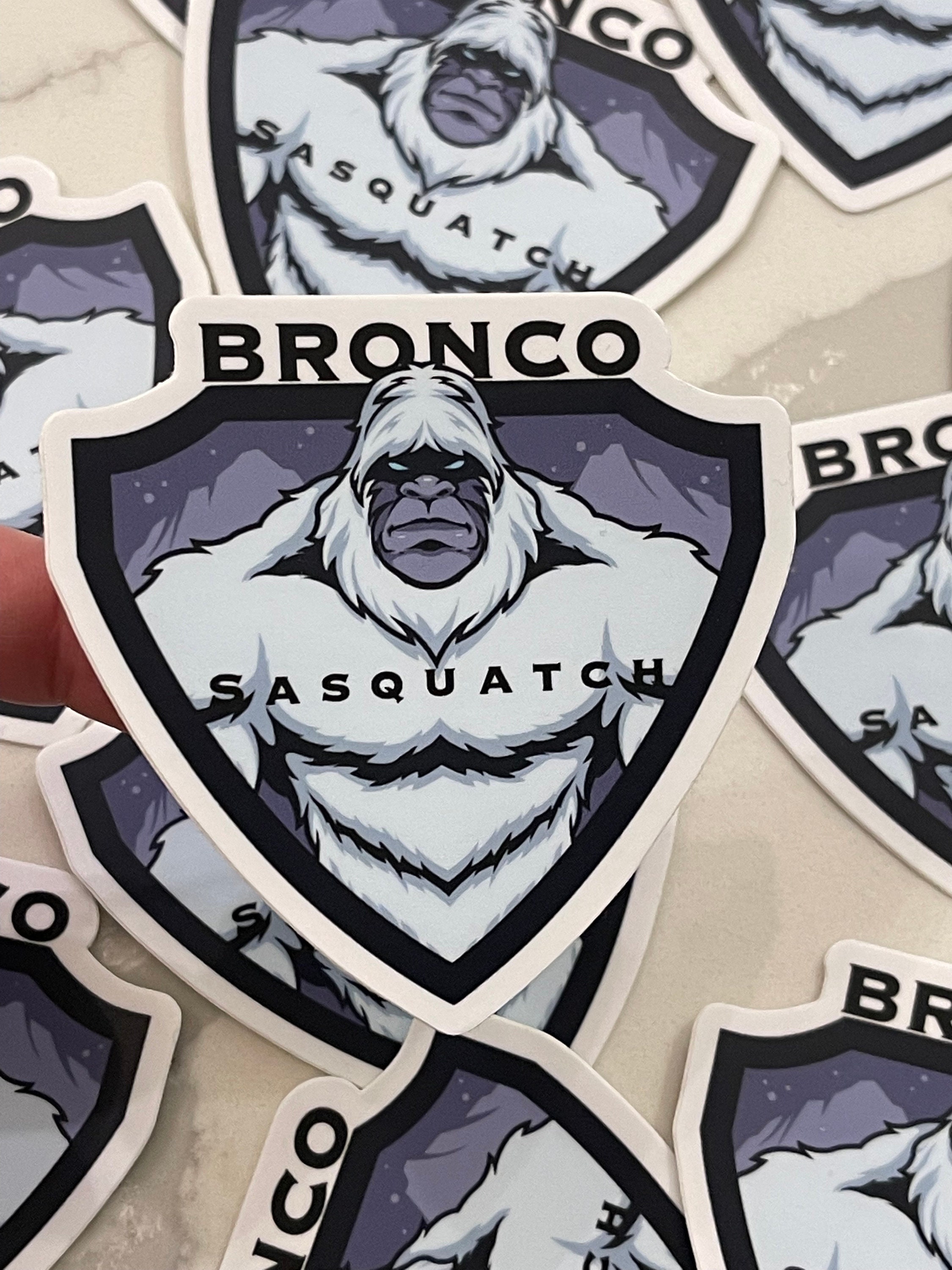 Bronco new script  Vinyl Sticker // ford bronco Sasquatch  sticker decal