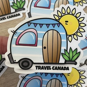 Adesivo Travel Canada // Adesivo Canadá // Adesivo de viagem // Adesivo de viagem canadense // Adesivo Camper