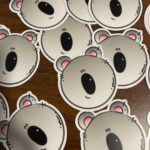 Koala bear vinyl sticker // cute sticker // koala bear sticker australia