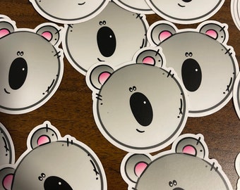 Koala bear vinyl sticker // cute sticker // koala bear sticker australia