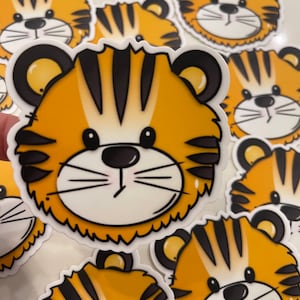 Pegatina de vinilo de tigre // pegatina linda // pegatina de tigre bengel bebé // pegatinas de zoológico // zoológico de calgary