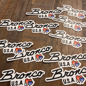 Bronco USA  Vinyl Sticker