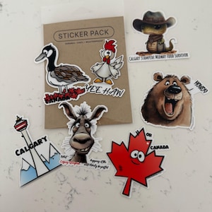 Ensembles d'autocollants pour le Stampede de Calgary / Yahoo / Midway food / Que se passe-t-il dans / Autocollants cow-boy, cow-girl
