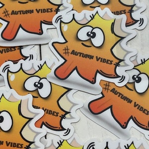 Blatt Aufkleber // Herbst // Herbstblätter // Ahornblatt Vinyl Sticker