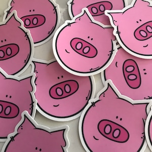 Cute Pig Vinyl Sticker