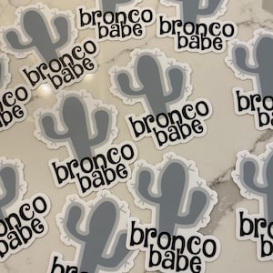 Bronco Babe vinyle autocollant//ford bronco Sasquatch autocollant autocollant/Cactus gris Bronco autocollant//gris cactus autocollant