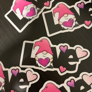 Love Gnome Sticker , Wichtel Sticker, Wichtel Sticker, Wichtel,