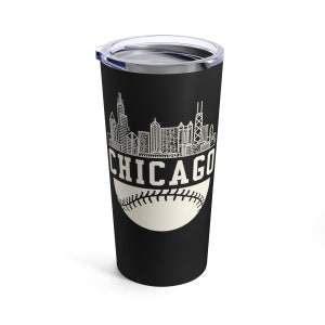 Baseball Chicago 20oz Tumbler Insulated metal coffee mug drink beverage mug gift ready