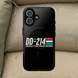 DD-214 Retired Army Military Dad Gift Magsafe magnetic Case Full-Wrap Art Unique Print iPhone 17 16 15 14 13 12 11 X XS 8 Max Pro Plus Gift