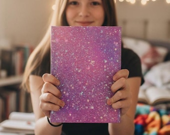 Carnet de notes à couverture rigide et brillant pour filles, adolescentes, femmes, joli cadeau de journal d'écriture pour l'école ou le bureau