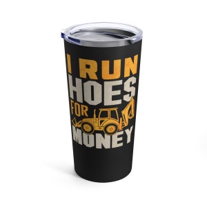 I Run Hoes For Money 20oz beker geïsoleerde metalen koffiemok drinken drank mok cadeau klaar