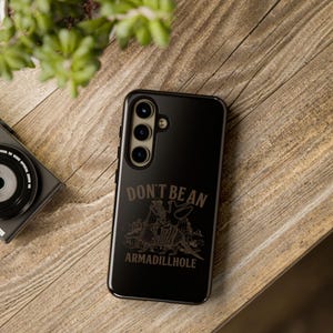 armadillhole .png Dual-Layer tough Phone Case iPhone, Samsung & Pixel Cover | Matte Glossy Finish Unique Case