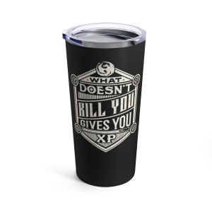 What doesnt kill you 20oz beker geïsoleerde metalen koffiemok drink mok cadeau klaar