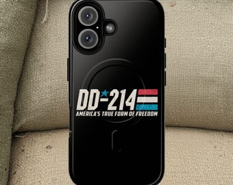 DD-214 Funda magnética MagSafe para papá militar retirado, diseño exclusivo con estampado artístico, para iPhone 16 15 14 13 12 11 X XS 8 Max Pro Plus.