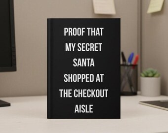 面白いクリスマスの格言ジャーナル、皮肉なノート、同僚へのプレゼント、オフィスギフトに最適なホワイトエレファント