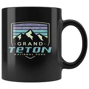 Grand Teton National Park Retro Vintage Mug