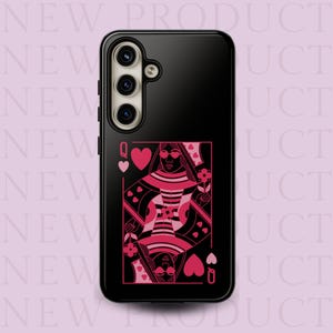 queen playing card .png Dual-Layer tough Phone Case iPhone, Samsung & Pixel Cover | Matte Glossy Finish Unique Case