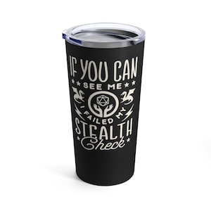 If You Can See Me 20oz beker geïsoleerde metalen koffiemok drink mok cadeau klaar
