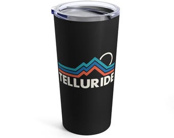 Copo térmico de metal Telluride de 20 onças para café, bebida, pronto para presente