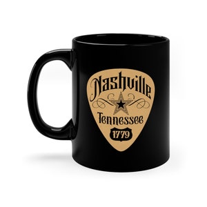 Country Music Nashville Tennessee 1779 Nashville City Skyline Home Decor gift for him her mom dad Ceramic coffee mug tea drink beverage cup